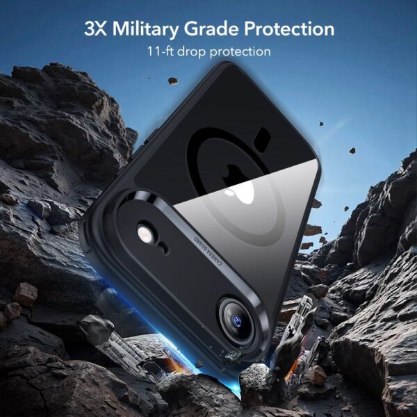 CREATOR: gd-jpeg v1.0 (using IJG JPEG v62), quality = 80 ESR Classic Hybrid MagSafe + Tempered Glass Set for iPhone 17 Air - Clear Blackeng