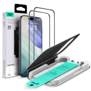 ESR UltraFit Tempered Glass 2-pack for iPhone 17 Air - transparenteng