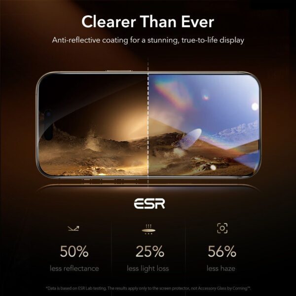 ESR UltraFit Armorite Pro Tempered Glass for iPhone 17 Pro Max - Cleareng