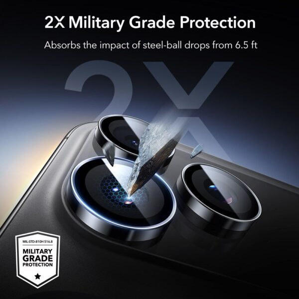 ESR Armorite Camera Protector for iPhone 14 Pro / Pro Max / 15 Pro / Pro Max / 16 Pro / Pro Max / 17 Pro / Pro Max - Blackeng