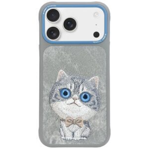 Nimmy Big Eyed Pet 2.0 Cat Case for iPhone 17 Pro Max - Grayeng