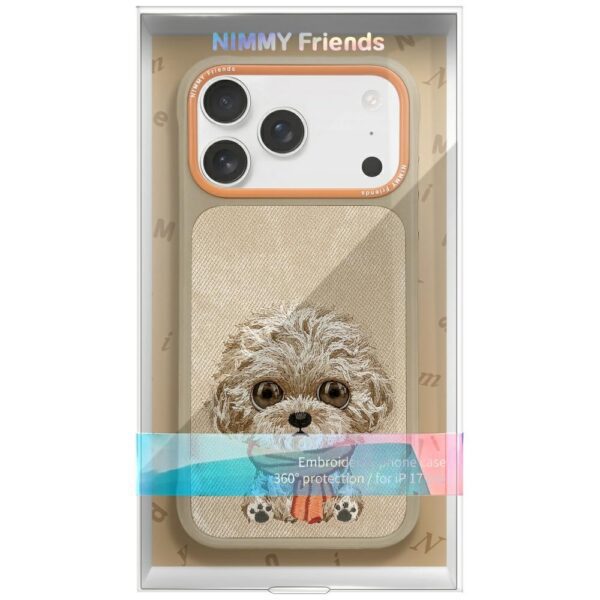 199423_2 Nimmy Big Eyed Pet 2.0 Dog Case for iPhone 17 Pro Max - Beigeeng