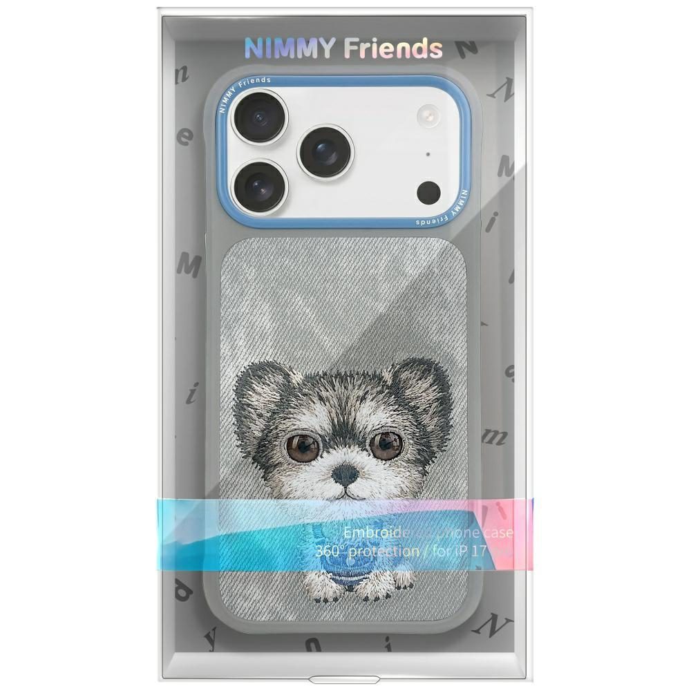 Nimmy Big Eyed Pet 2.0 Dog Case for iPhone 17 Pro - Grayeng