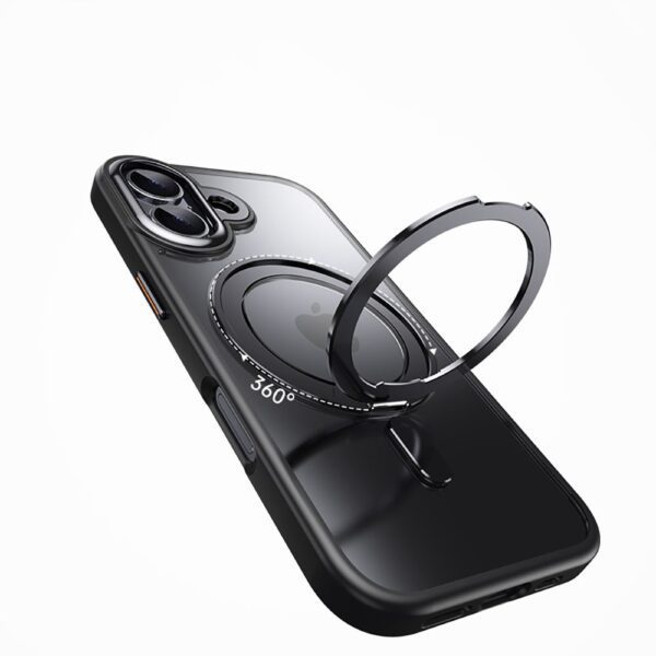 Tech-Protect MagRing MagSafe case for iPhone 17 - matte blackeng