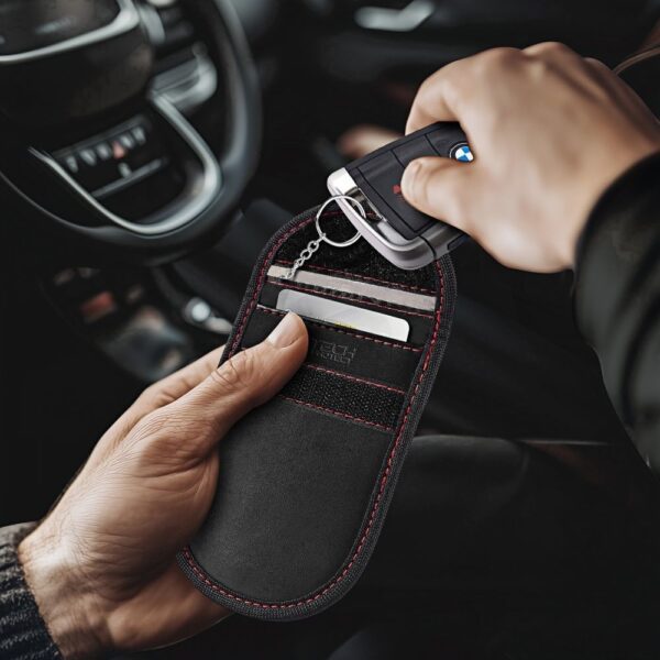 CREATOR: gd-jpeg v1.0 (using IJG JPEG v62), quality = 80 Tech-Protect KLR100 RFID Case - Black and Redeng