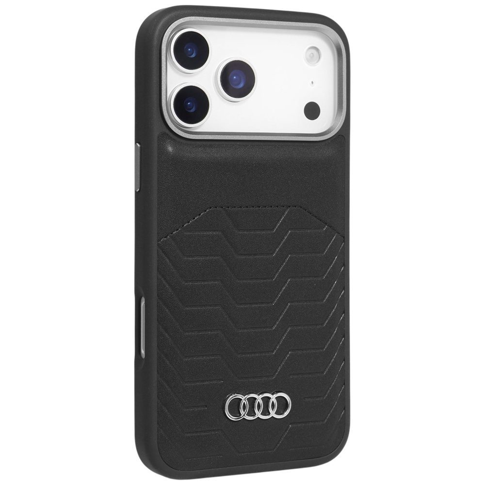 199588_2 Audi GT Synthetic Leather MagSafe Case for iPhone 17 Pro Max - Blackeng