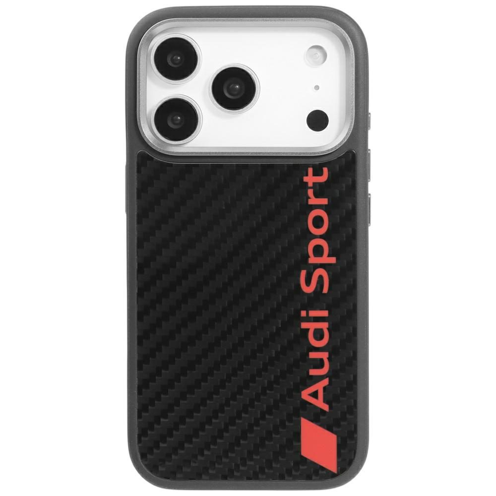 Audi R8 Carbon Fiber MagSafe Case for iPhone 17 Pro - Blackeng