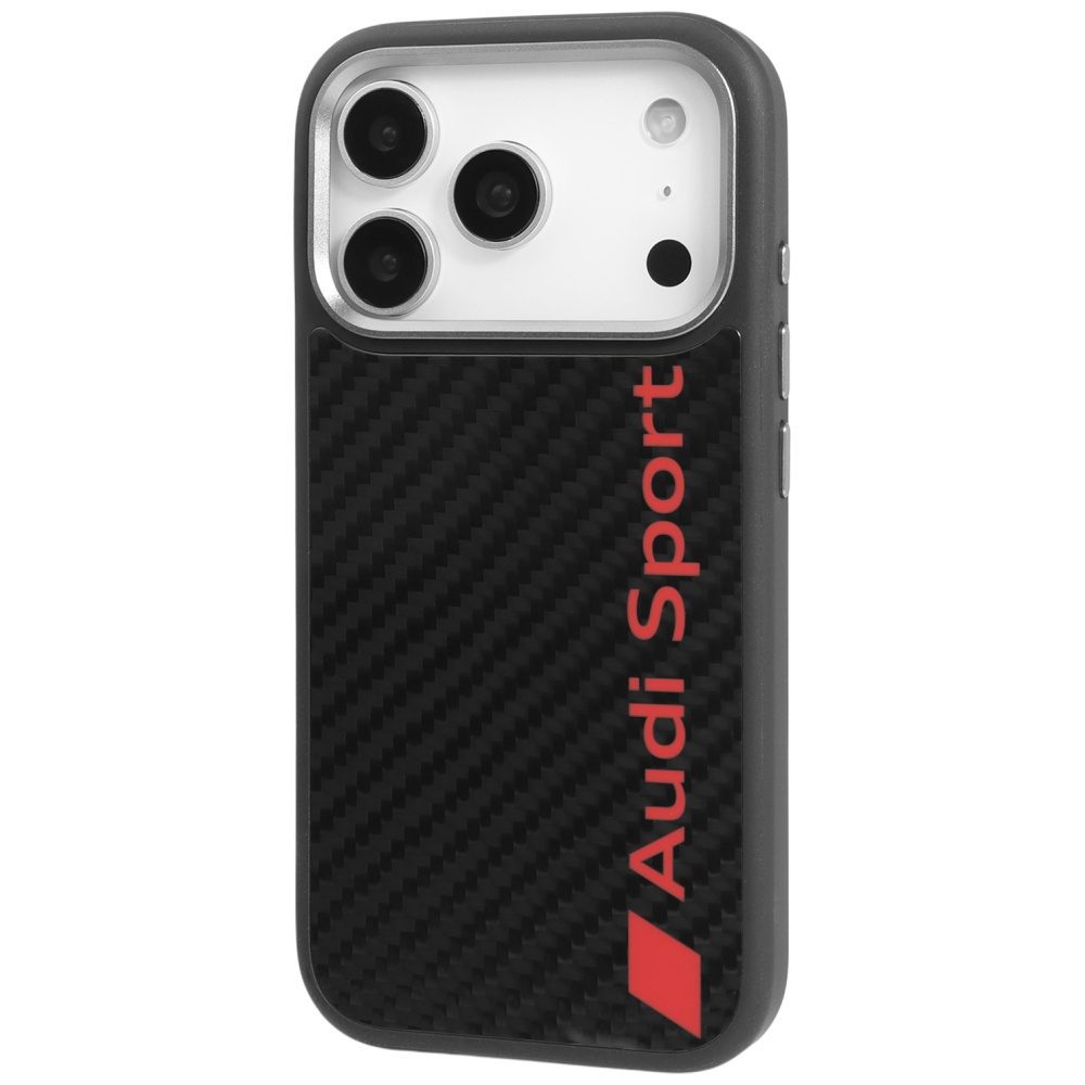 Audi R8 Carbon Fiber MagSafe Case for iPhone 17 Pro - Blackeng