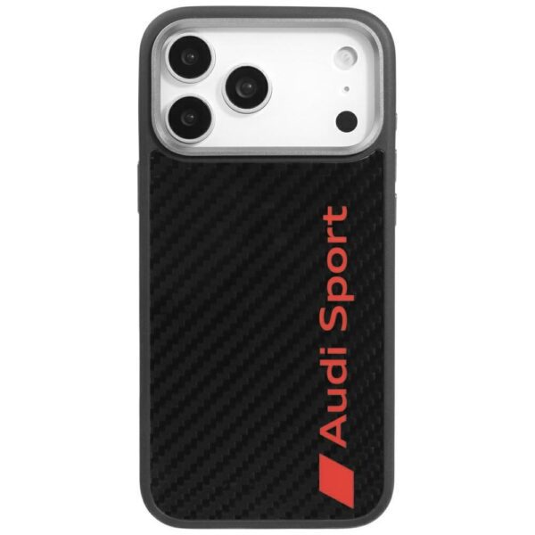 Audi R8 Carbon Fiber MagSafe Case for iPhone 17 Pro Max - Blackeng