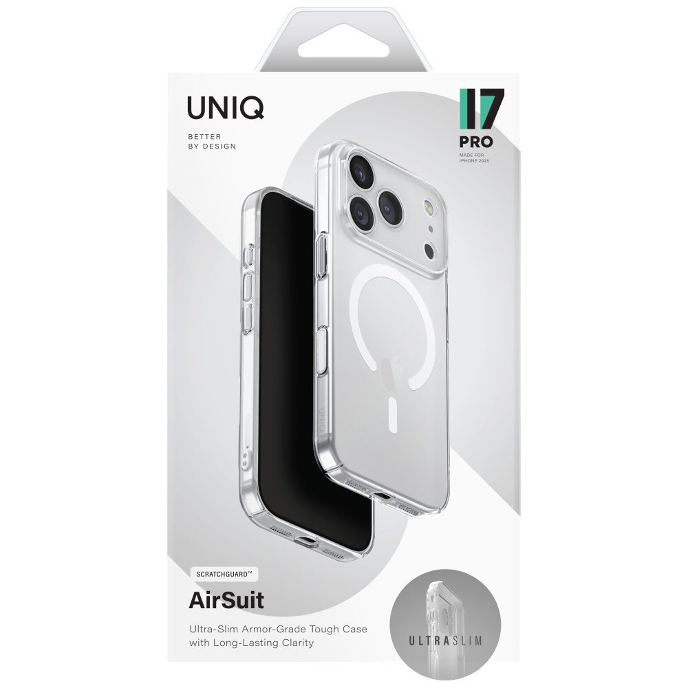 Uniq Airsuit Magclick Charging Case for iPhone 17 Pro - Transparenteng