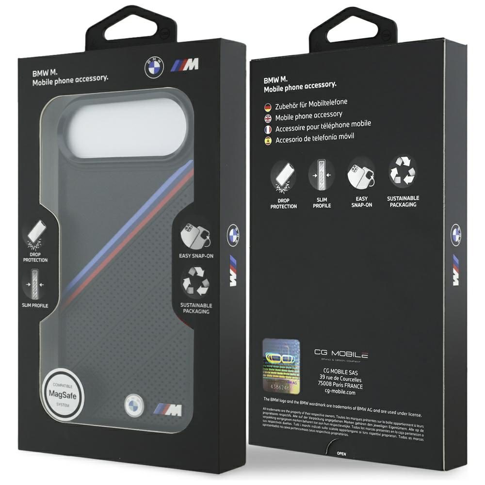 199726_8 BMW M Tricolor Metal Logo MagSafe Case for iPhone 17 Air - Blackeng