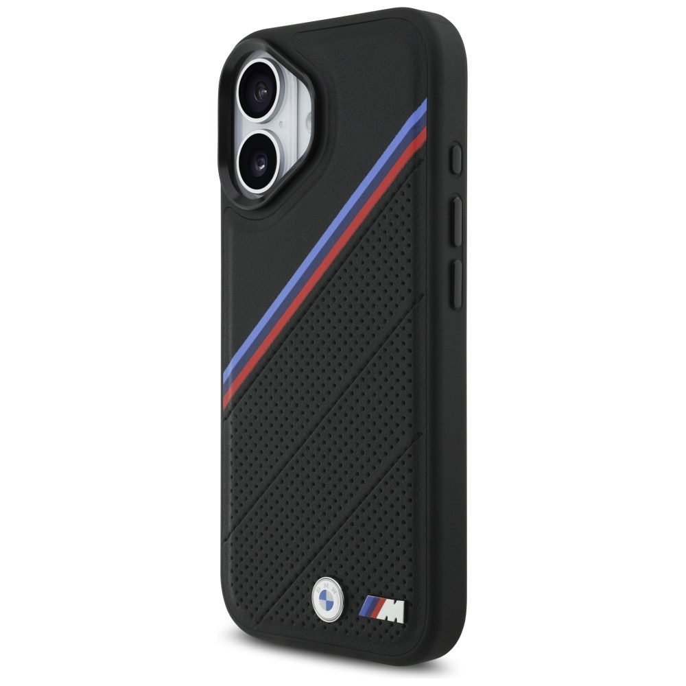 199728_2 BMW M Tricolor Metal Logo MagSafe Case for iPhone 17 - Blackeng