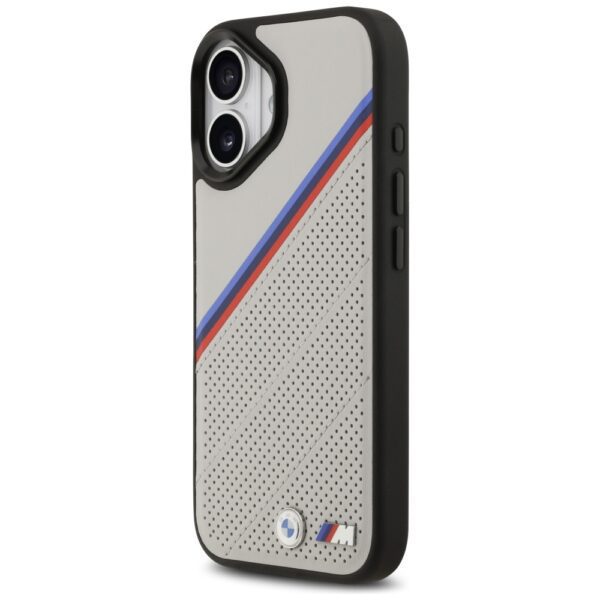199733_2 BMW M Tricolor Metal Logo MagSafe Case for iPhone 17 - Grayeng