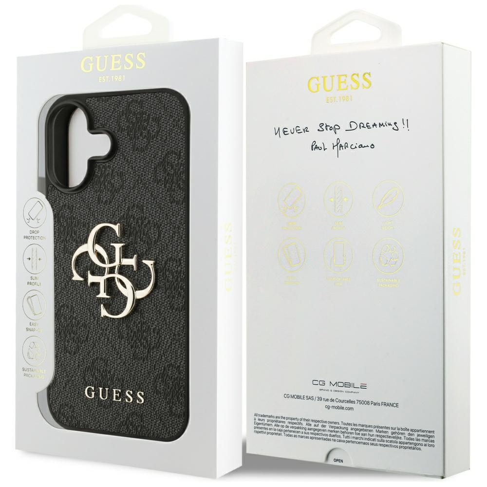 Guess 4G Big Logo Case for iPhone 17 - Blackeng