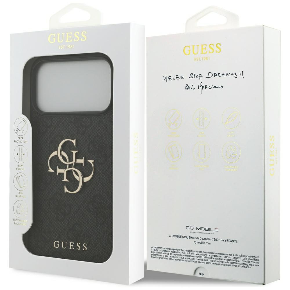 Guess 4G Big Logo Case for iPhone 17 Pro Max - Blackeng