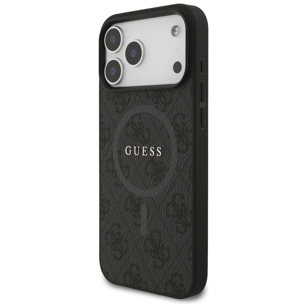 Guess 4G Ring Classic Logo MagSafe case for iPhone 17 Pro Max - blackeng