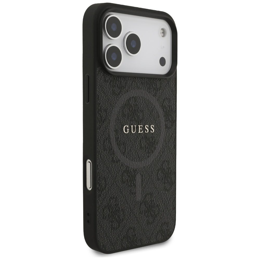 Guess 4G Ring Classic Logo MagSafe case for iPhone 17 Pro Max - blackeng