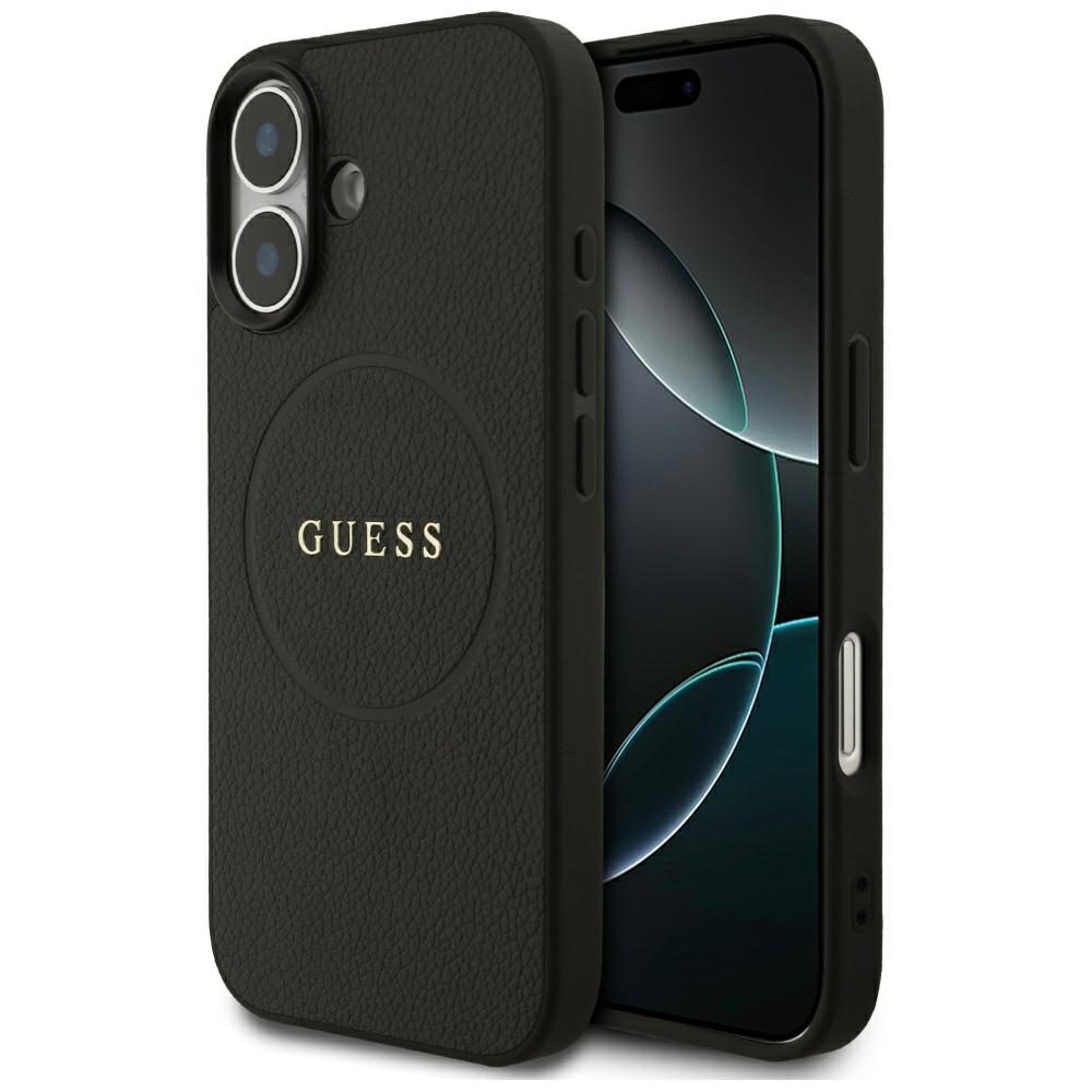 Guess Grained Ring MagSafe case for iPhone 17 - blackeng