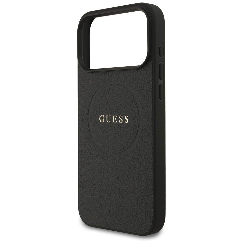 Guess Grained Ring MagSafe case for iPhone 17 Pro Max - blackeng
