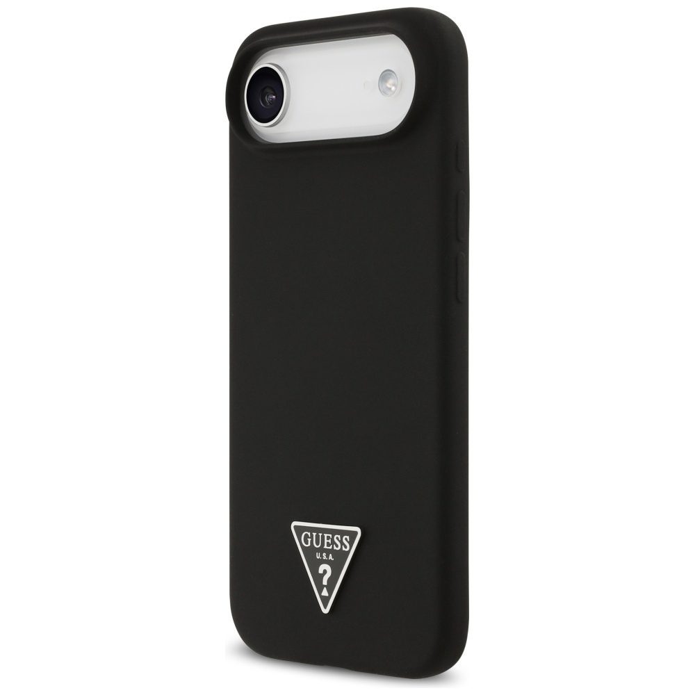 199771_2 Guess Silicone Triangle Logo MagSafe Case for iPhone 17 Air - Blackeng