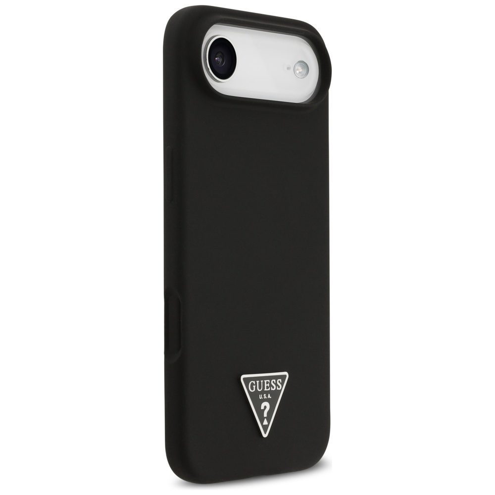 199771_4 Guess Silicone Triangle Logo MagSafe Case for iPhone 17 Air - Blackeng