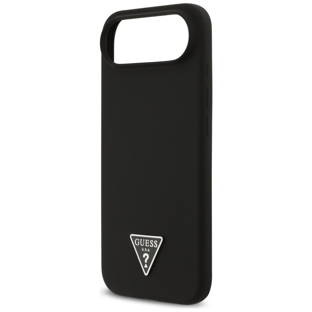 199771_6 Guess Silicone Triangle Logo MagSafe Case for iPhone 17 Air - Blackeng