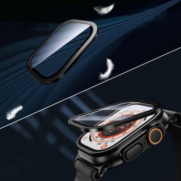 CREATOR: gd-jpeg v1.0 (using IJG JPEG v62), quality = 80 Tech-Protect Glass Ring 2-pack for Apple Watch Ultra 49mm - Blackeng