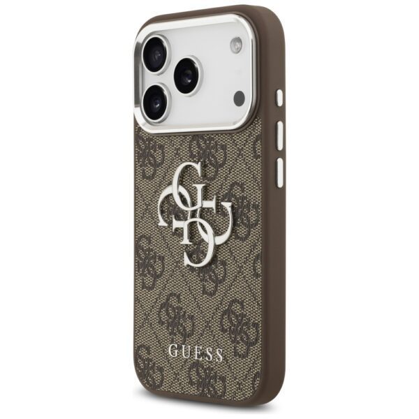 Guess 4G Big 4G Classic Logo case for iPhone 17 Pro brown - silvereng