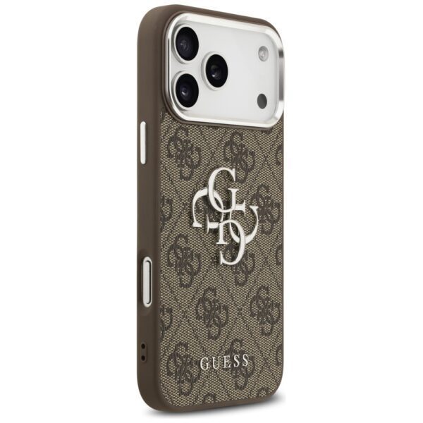 Guess 4G Big 4G Classic Logo Case for iPhone 17 Pro Max Brown - Silvereng