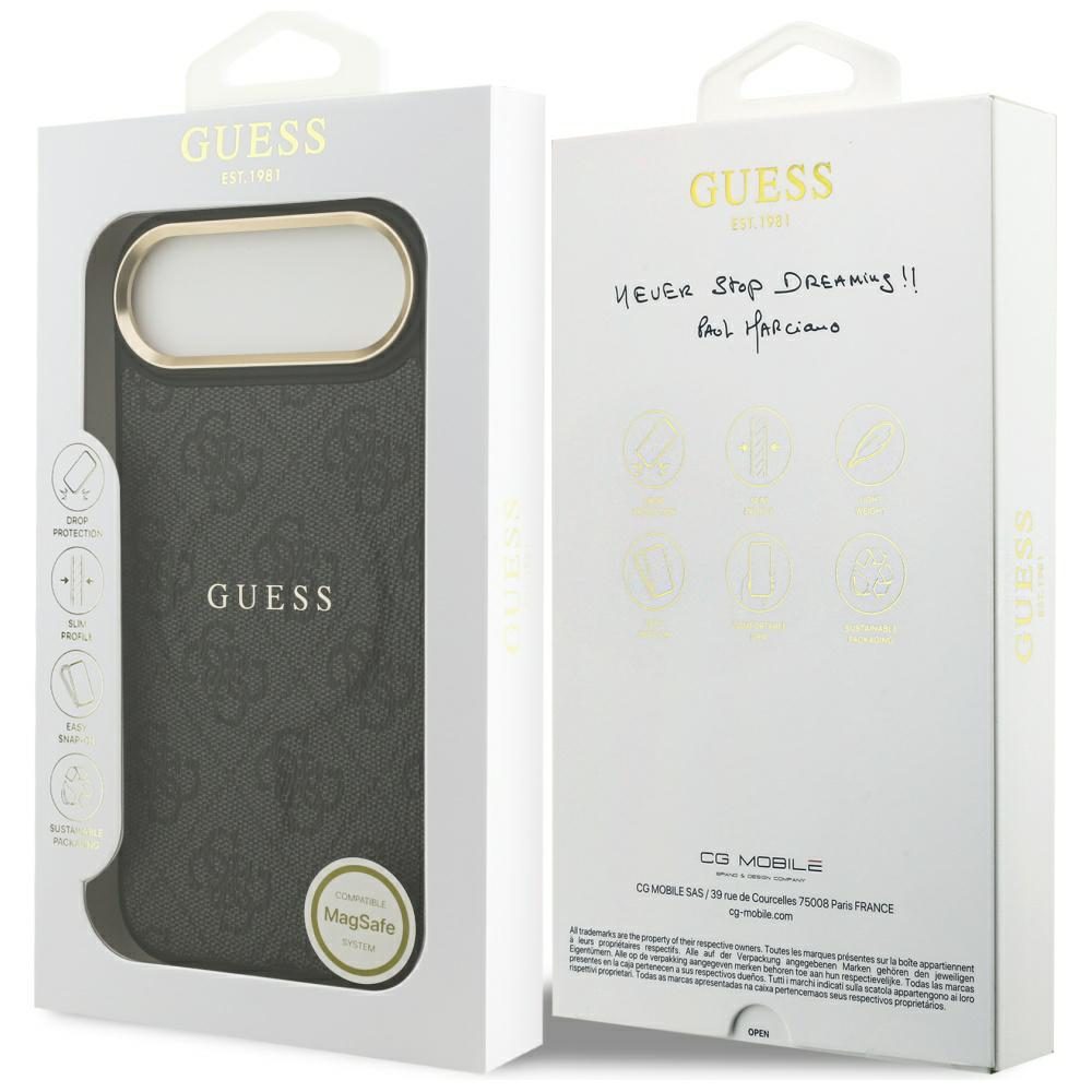 199907_8 Etui Guess 4G PU Classic Logo MagSafe na iPhone 17 Air - czarnepol
