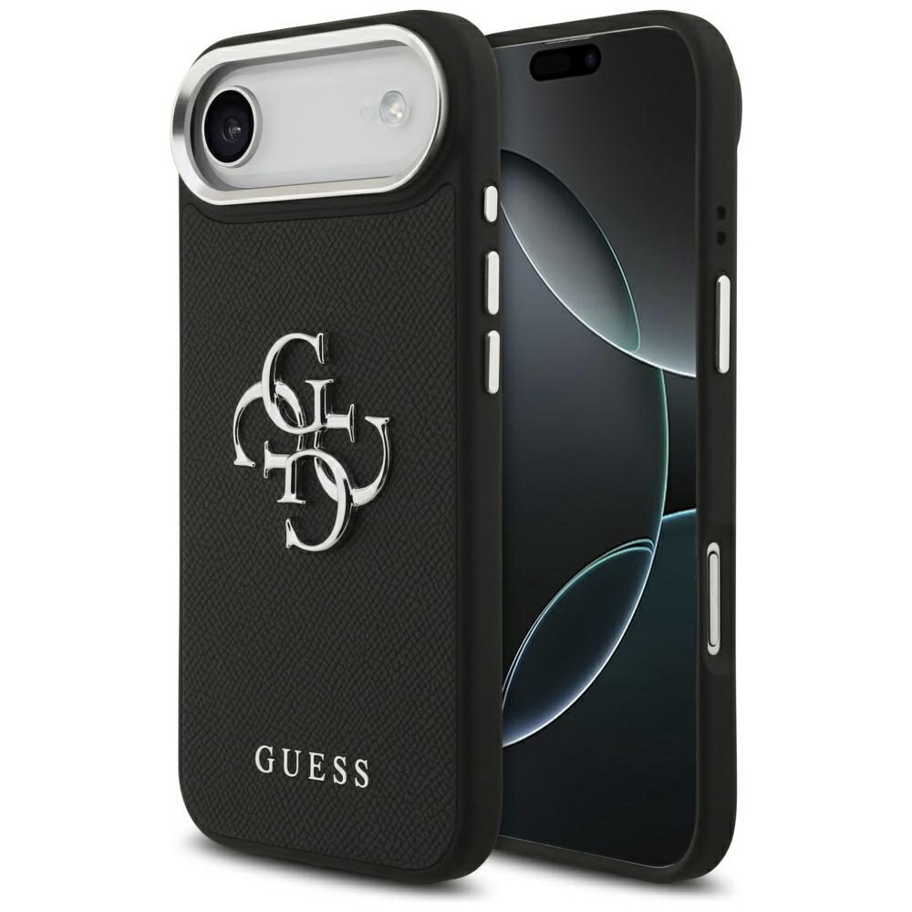 Guess Grained Big 4G Classic Logo case for iPhone 17 Air - blackeng