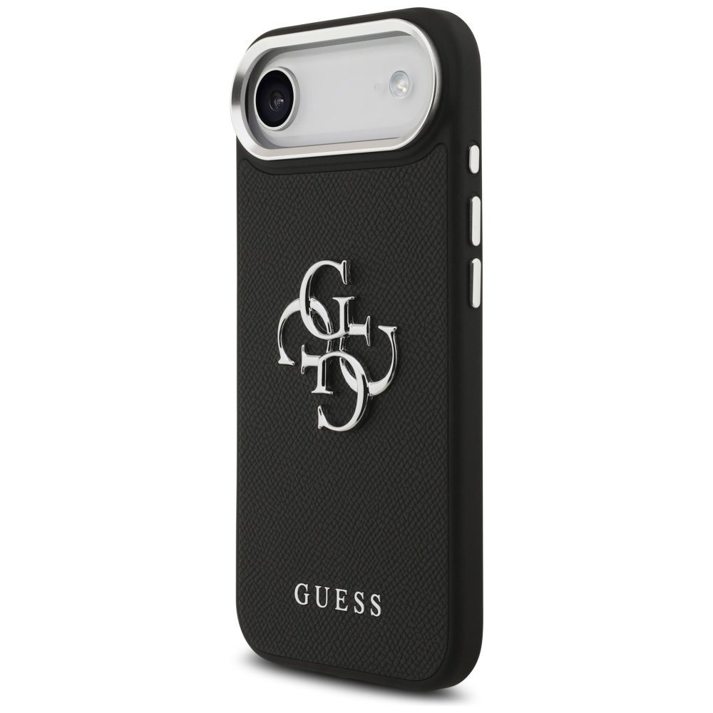 Guess Grained Big 4G Classic Logo case for iPhone 17 Air - blackeng