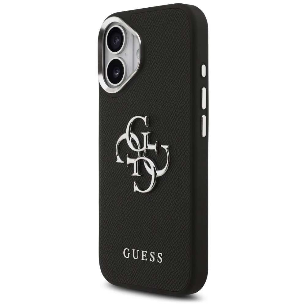 Guess Grained Big 4G Classic Logo case for iPhone 17 - blackeng