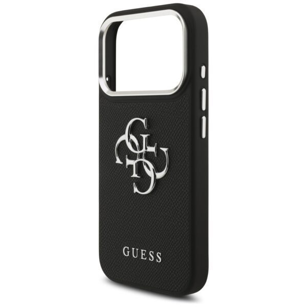 Guess Grained Big 4G Classic Logo case for iPhone 17 Pro - blackeng