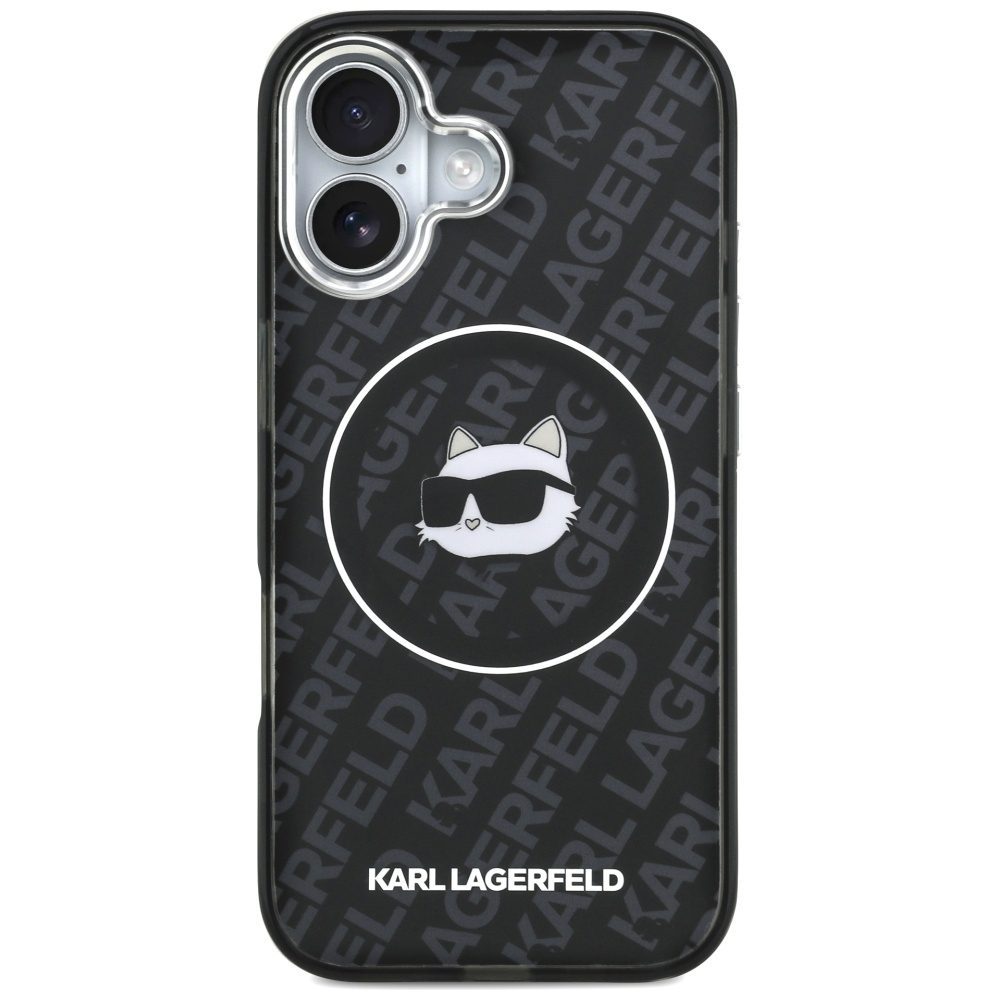 Karl Lagerfeld IML Choupette Head Logo MagSafe iPhone 17 Case - Blackeng