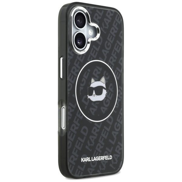 Karl Lagerfeld IML Choupette Head Logo MagSafe iPhone 17 Case - Blackeng