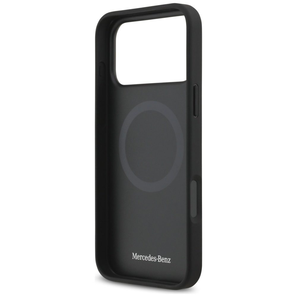 199961_7 Mercedes Leather Laurel Leaves Stripes MagSafe Case for iPhone 17 Pro Max - Blueeng