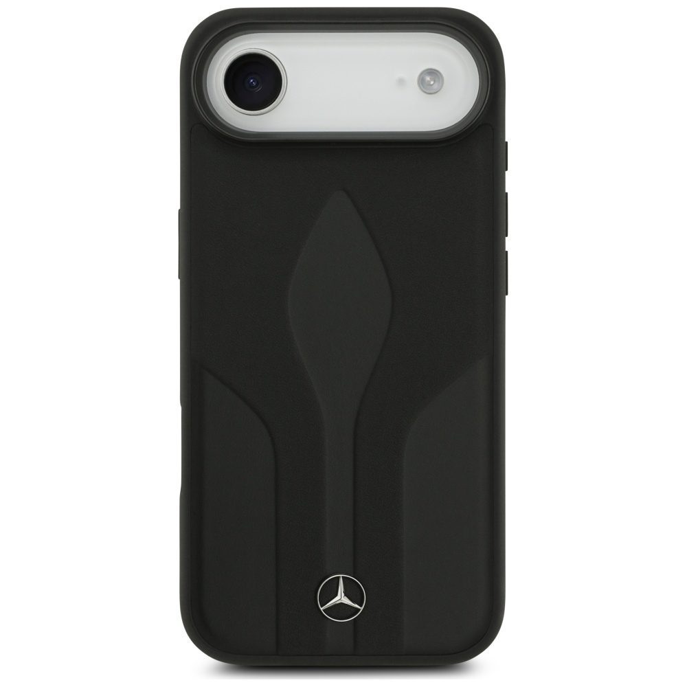 Mercedes Leather The Move MagSafe case for iPhone 17 Air - blackeng