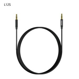 Dudao L12S AUX cable mini jack 3.5mm 1m 3-pole stereo - blackeng