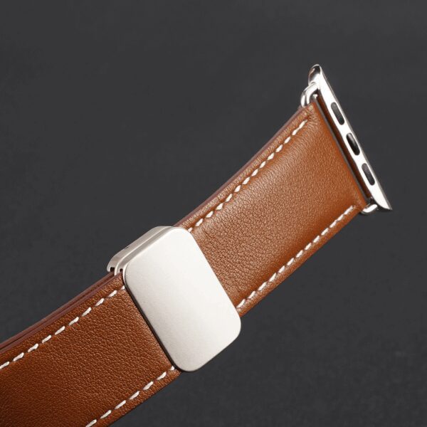 1b28a7579791af4f94e81d4d11fef1f1 DUX DUCIS strap YA genuine leather for Apple Watch 42 / 44 / 45 / 49 mm brown