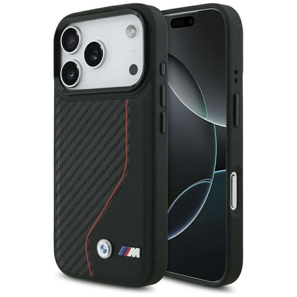 200628_1 BMW M Carbon Line & Logo MagSafe Case for iPhone 17 Pro - Redeng