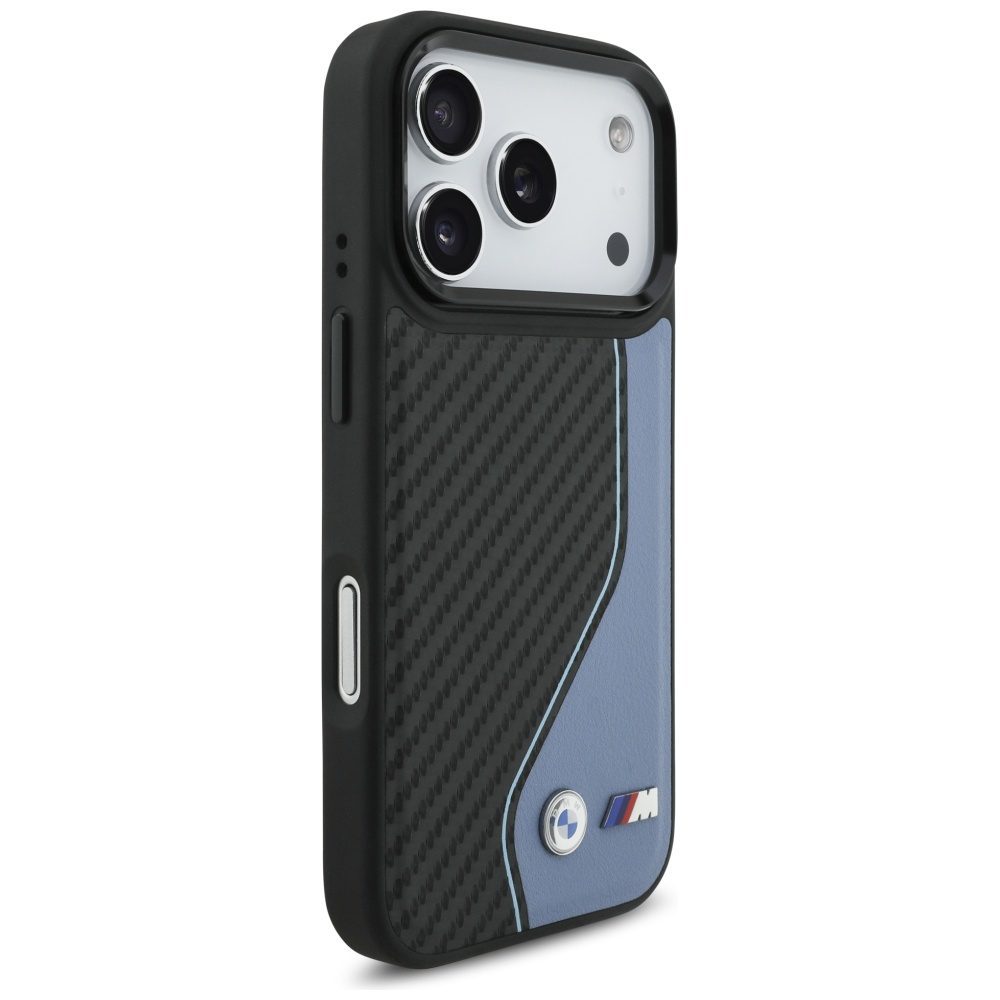 BMW M Carbon Logo MagSafe Case for iPhone 17 Pro - Blueeng