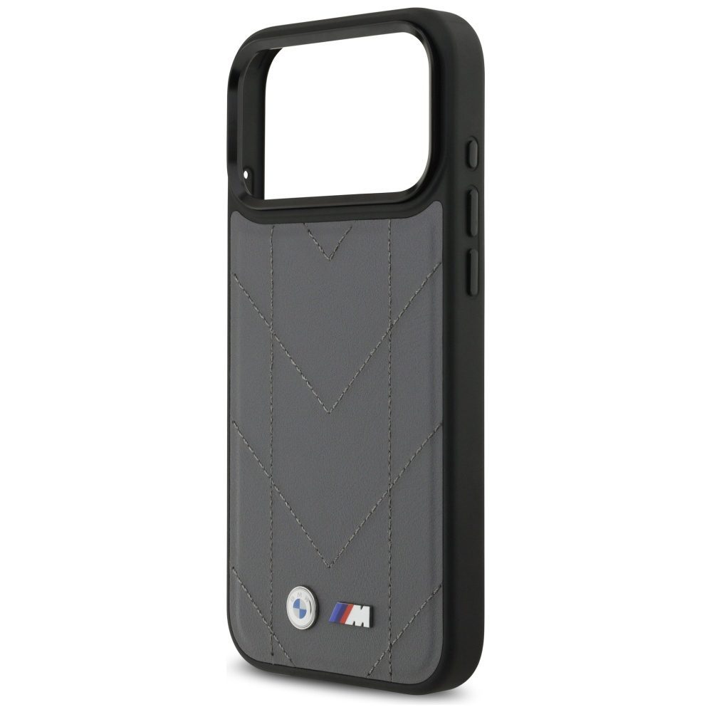 200645_6 BMW M Quilted Logo MagSafe case for iPhone 17 Pro Max - graphiteeng