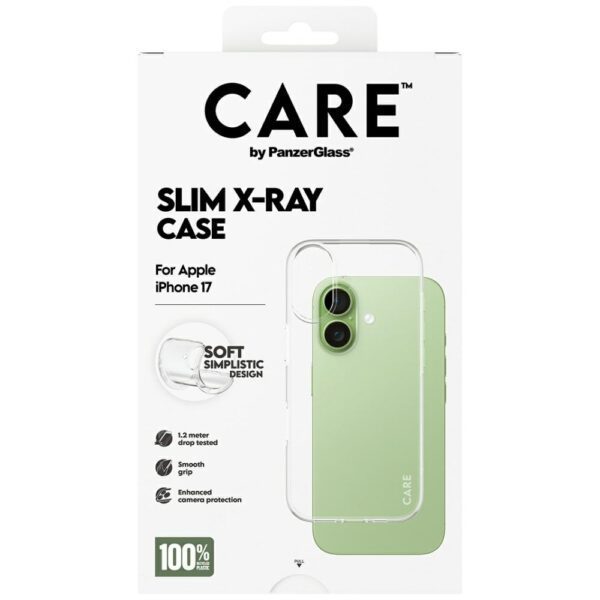 200665_5 CARE by PanzerGlass Fashionable X-Ray Soft Basic Case for iPhone 17 - Transparenteng