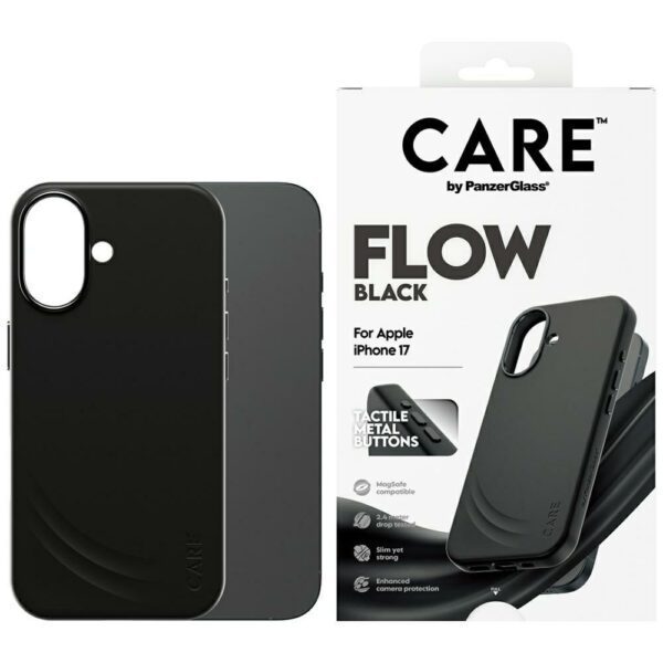 200667_1 CARE by PanzerGlass Feature FLOW MagSafe Case for iPhone 17 - Blackeng