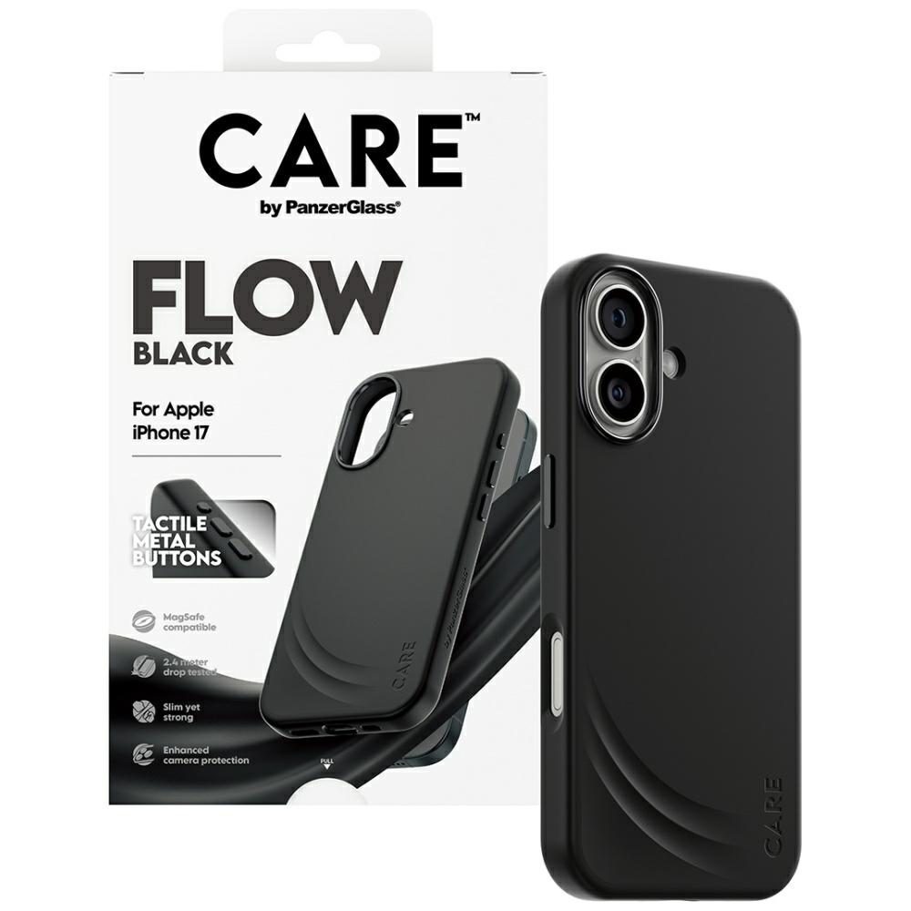 200667_4 CARE by PanzerGlass Feature FLOW MagSafe Case for iPhone 17 - Blackeng