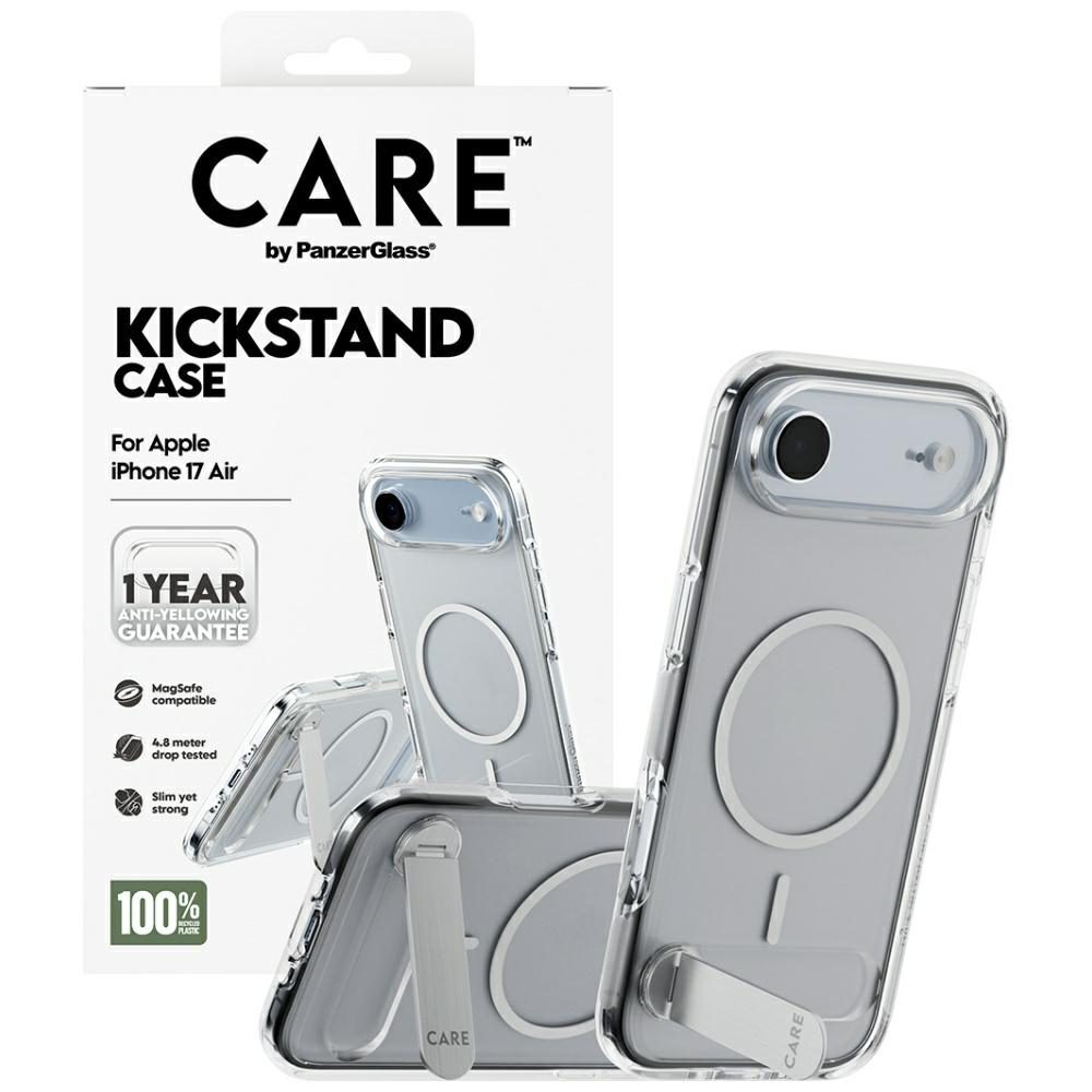 200678_4 CARE by PanzerGlass Feature Case with Kickstand MagSafe for iPhone Air - Cleareng