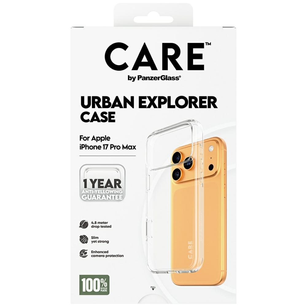 CARE by PanzerGlass Flagship Urban Explorer Case w. Clear Frame for iPhone 17 Pro Max - Transparenteng