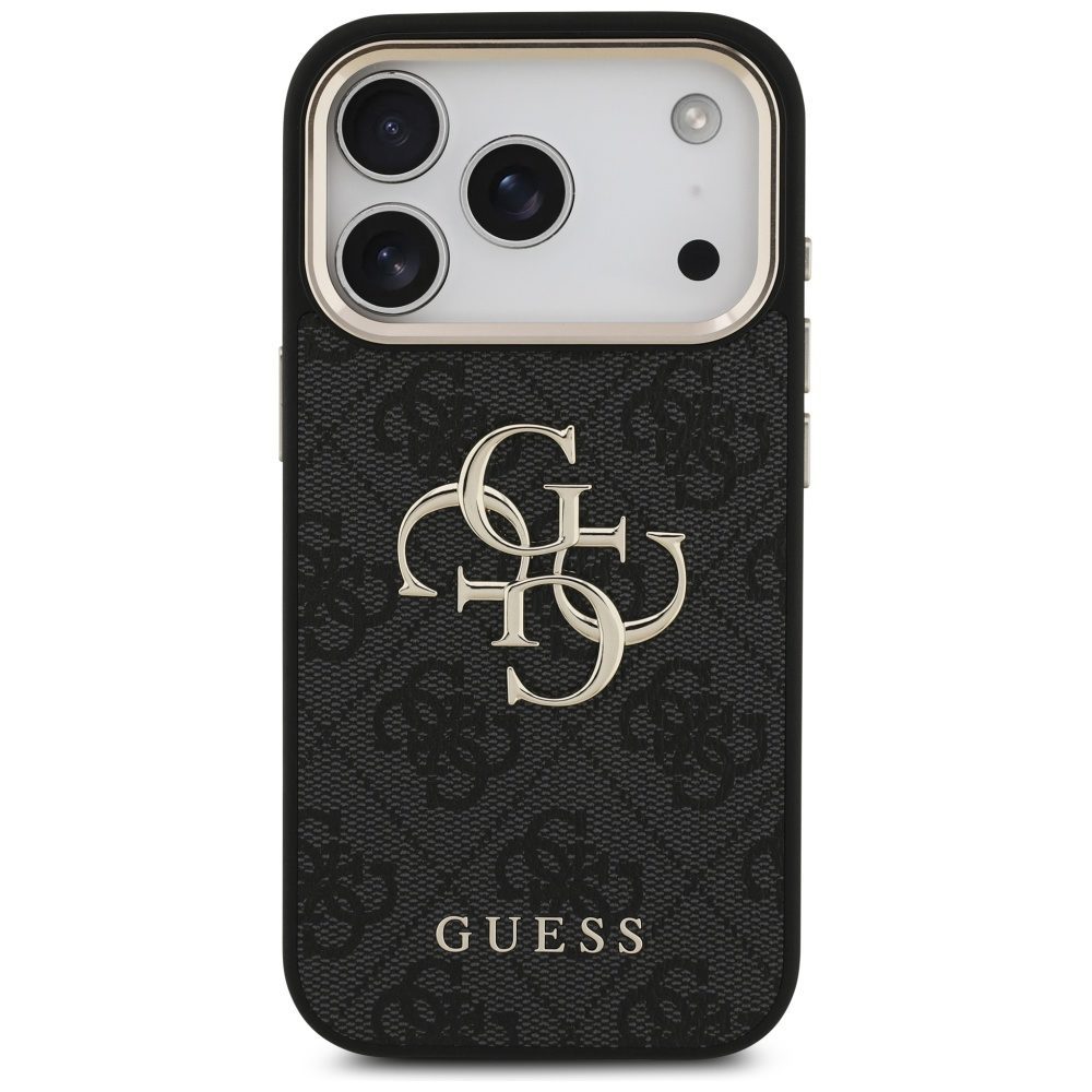 Guess 4G Big 4G Classic Logo Case for iPhone 17 Pro - Black and Goldeng