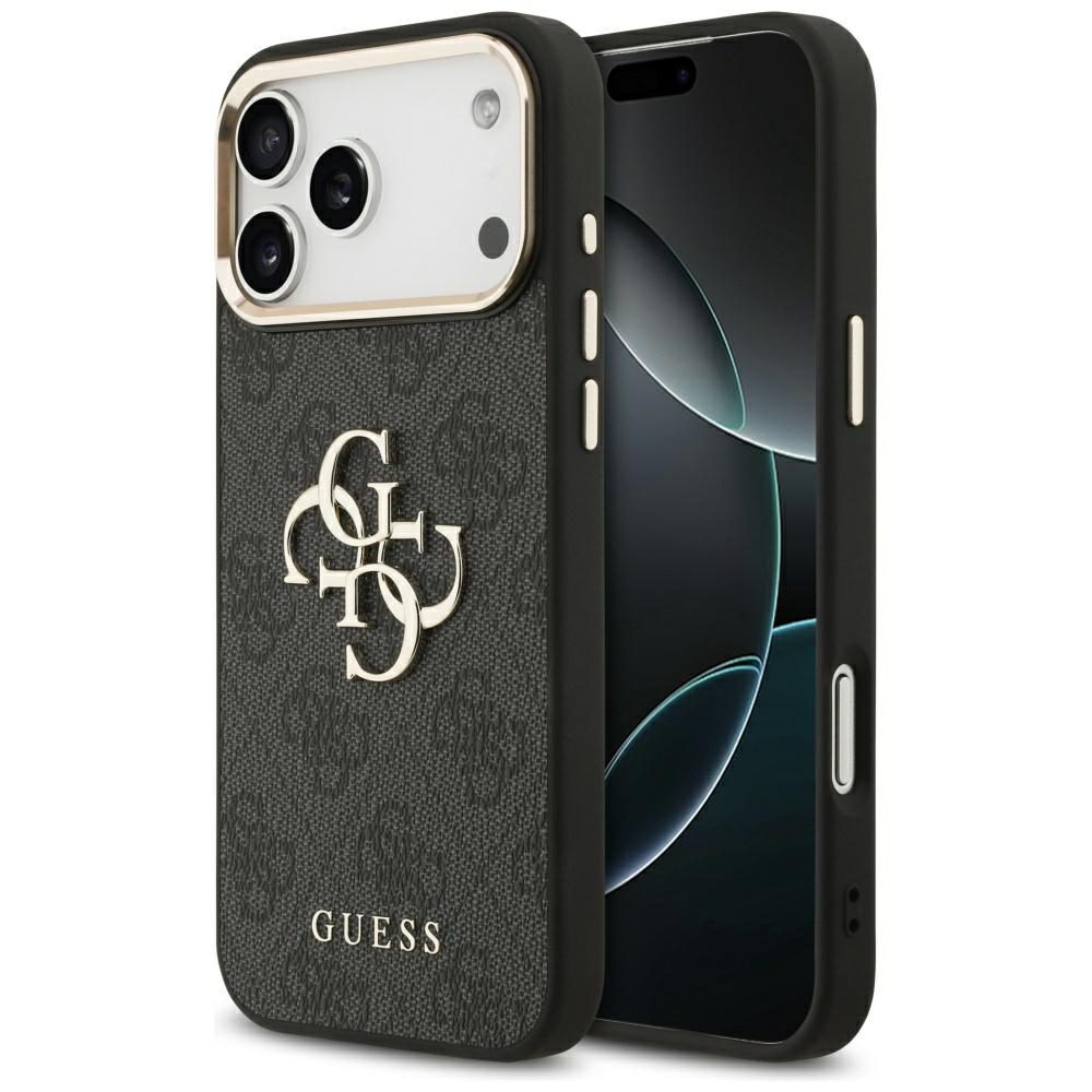Guess 4G Big 4G Classic Logo Case for iPhone 17 Pro Max - Black and Goldeng